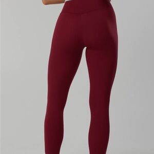 aerie V-Waist 7/8 Leggings in Deep Burgundy